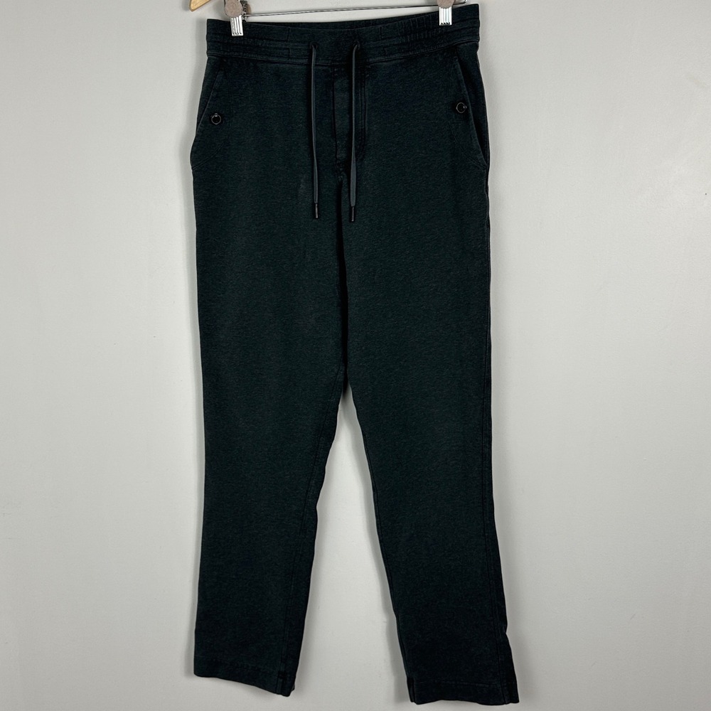 Lululemon Y2K Grey Button Fly Joggers Mens Size Medium Back Pocket Style M5098R